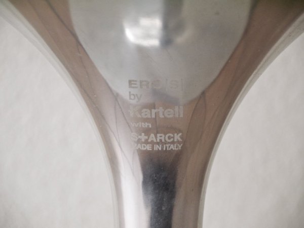 カルテル Kartell エロエス ERO S ダイニングチェア クリスタル 1本脚 回転式 フィリップスタルク Philippe Starck スペースエイジ イタリアンモダン ◇