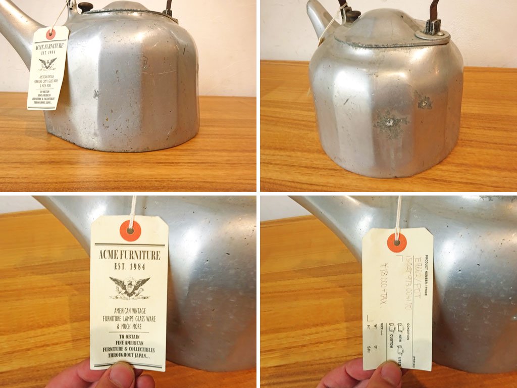 US ビンテージ グリスウォルド Griswold コロニアル colonial ケトル  6QT 5.68 L アルミ製 やかん 店舗什器 インテリア ACME取扱 ★