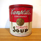 US ビンテージ キャンベル Campbell's トマトスープ 缶 SOUP トラッシュボックス アンディ ウォーホル CHEINCO 店舗什器 ★
