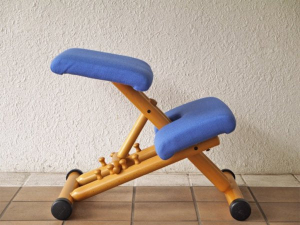 ストッケ STOKKE マルチバランス MALTI balans バランスチェア 学習椅子 ブルー 北欧 ノルウェー ◇