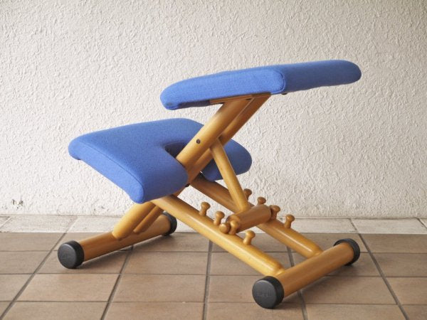 ストッケ STOKKE マルチバランス MALTI balans バランスチェア 学習椅子 ブルー 北欧 ノルウェー ◇