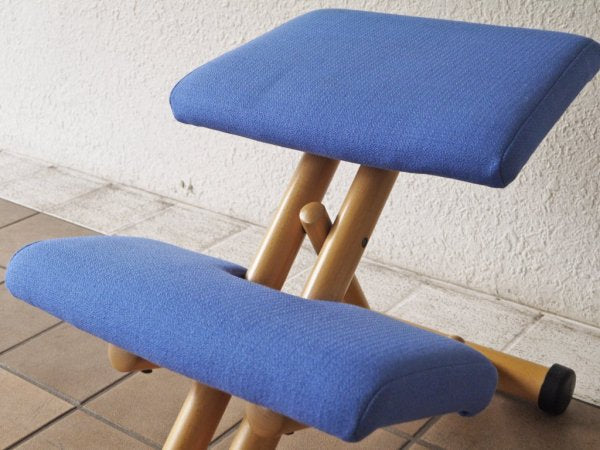 ストッケ STOKKE マルチバランス MALTI balans バランスチェア 学習椅子 ブルー 北欧 ノルウェー ◇