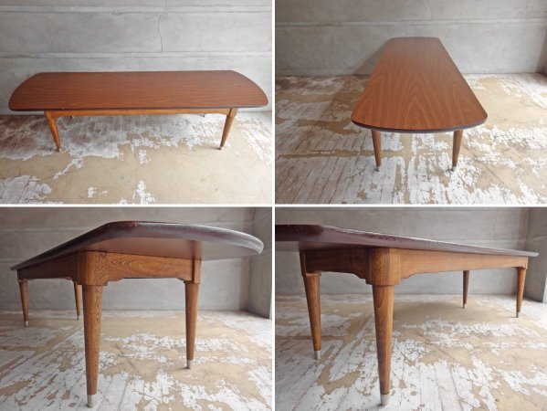 バートンファニチャー BARTON FURNITURE ローテーブル コーヒーテーブル デコラトップ USビンテージ
 ミッドセンチュリー ♪