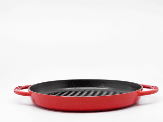 ストウブ STAUB ピュアグリル グリルパン チェリー ラウンド 26cm 調理器具 フランス ●