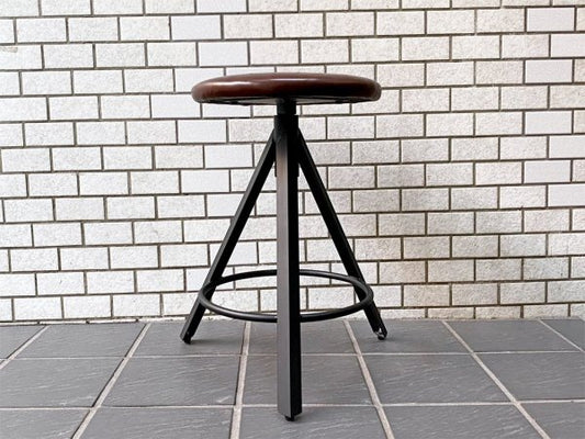 ジャーナルスタンダードファニチャー journal standard Furniture シノン スツール CHINON STOOL 本革 レザー インダストリアル ■