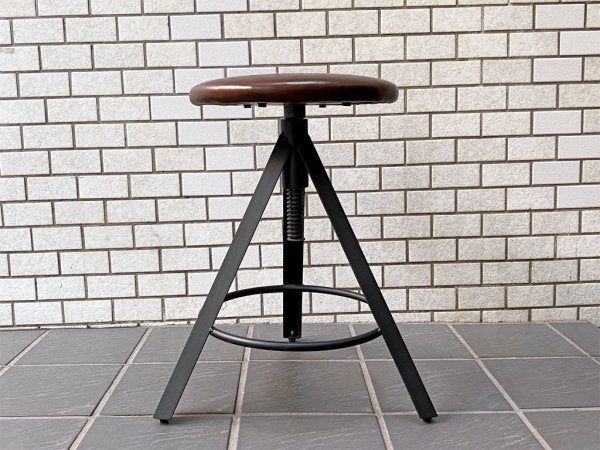 ジャーナルスタンダードファニチャー journal standard Furniture シノン スツール CHINON STOOL 本革 レザー インダストリアル ■