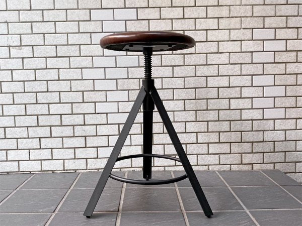 ジャーナルスタンダードファニチャー journal standard Furniture シノン スツール CHINON STOOL 本革 レザー インダストリアル ■