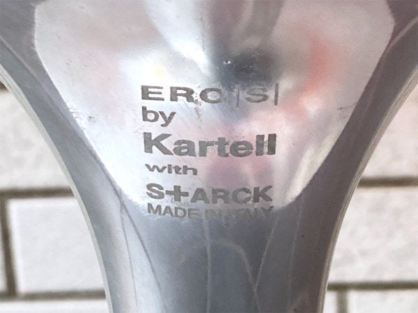 カルテル Kartell エロエス ERO S ダイニングチェア レッド 1本脚 回転式 ラウンドベース フィリップ・スタルク スペースエイジ イタリア ■