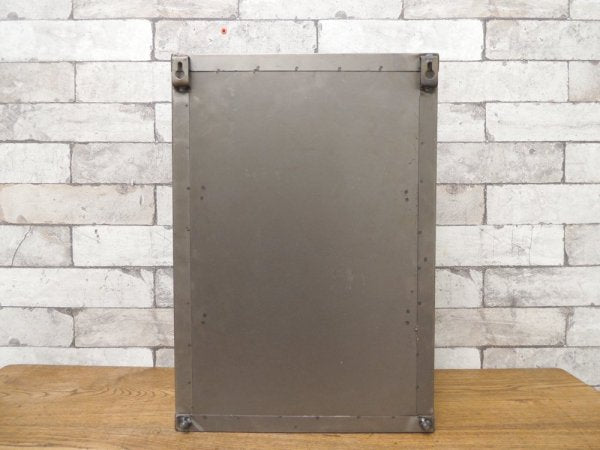 インダストリアルデザイン Industrial Design ガラス × スチール ショーケース 小型収納 ディスプレイケース 店舗什器 ビンテージスタイル  ●