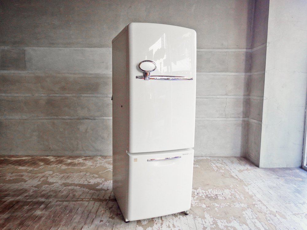 ナショナル National ウィル WiLL フリッジミニ FRIDGE mini パーソナルノンフロン冷凍冷蔵庫 ホワイト 廃盤 2004年製 162L エッグスタンド・製氷皿付き ♪