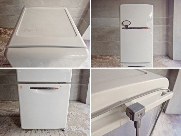 ナショナル National ウィル WiLL フリッジミニ FRIDGE mini パーソナルノンフロン冷凍冷蔵庫 ホワイト 廃盤 2004年製 162L エッグスタンド・製氷皿付き ♪