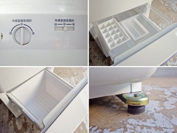 ナショナル National ウィル WiLL フリッジミニ FRIDGE mini パーソナルノンフロン冷凍冷蔵庫 ホワイト 廃盤 2004年製 162L エッグスタンド・製氷皿付き ♪