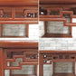 中国家具 サイドテーブル 花台 2段 花梨 カリン無垢材 スクエア オリエンタル 香港 ●