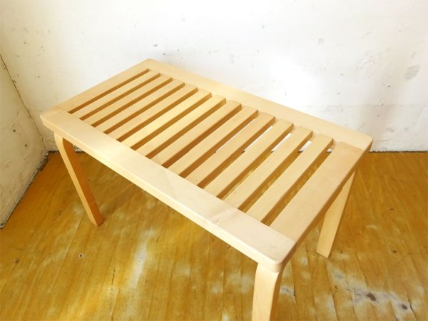 アルテック artek 153B ベンチ アルヴァ アアルト Alvar Aalto バーチ材 ナチュラル 80周年記念モデル 北欧家具 フィンランド ★