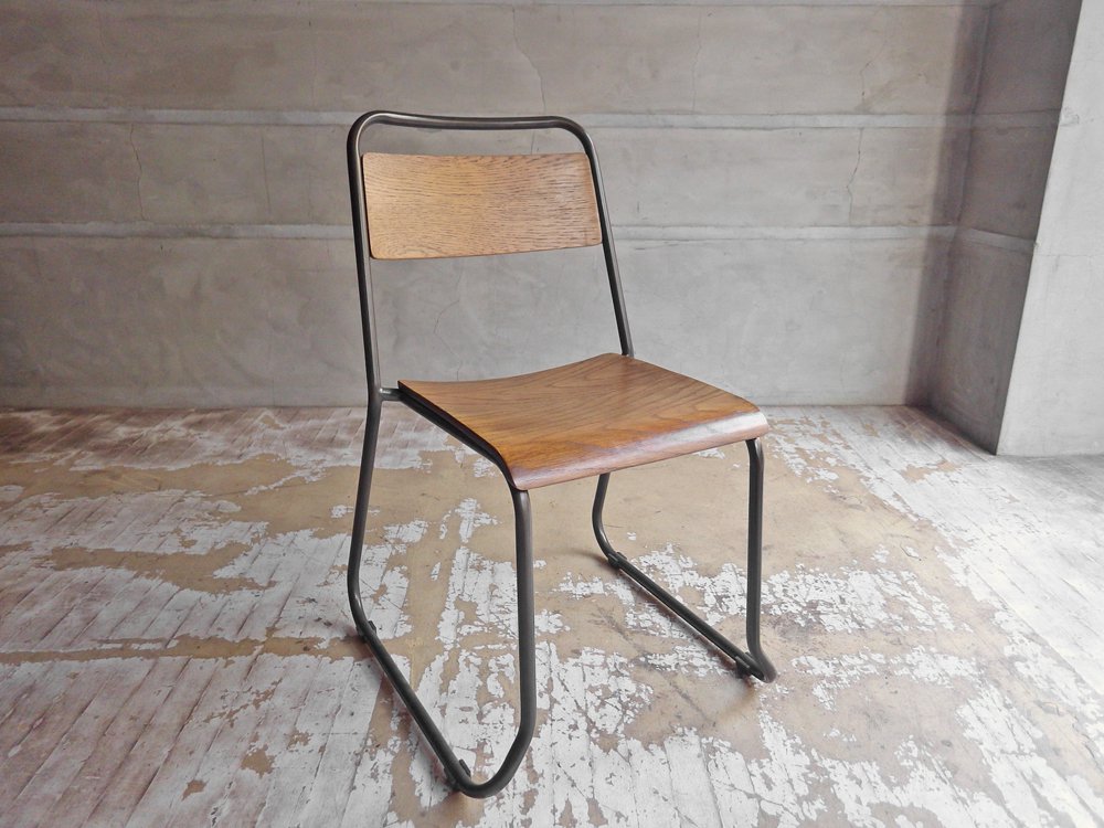 ウニコ unico ラボラ LABORA ダイニングチェア アカシア無垢材 × アイアン インダストリアルスタイル ♪