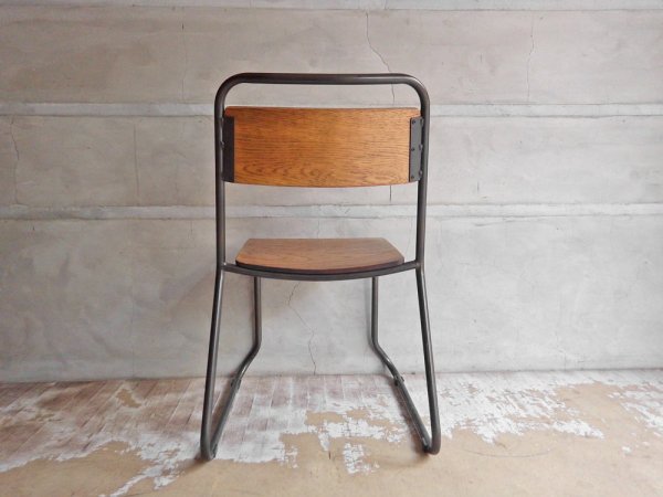 ウニコ unico ラボラ LABORA ダイニングチェア アカシア無垢材 × アイアン インダストリアルスタイル ♪