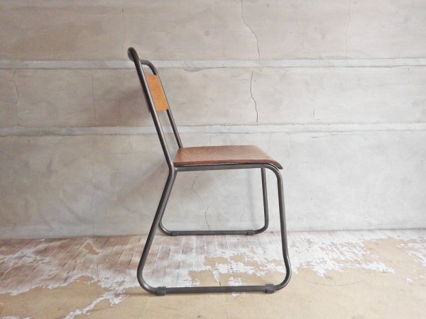 ウニコ unico ラボラ LABORA ダイニングチェア アカシア無垢材 × アイアン インダストリアルスタイル ♪