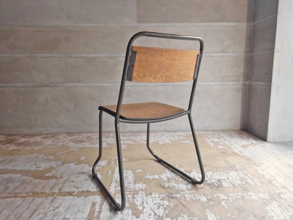 ウニコ unico ラボラ LABORA ダイニングチェア アカシア無垢材 × アイアン インダストリアルスタイル ♪