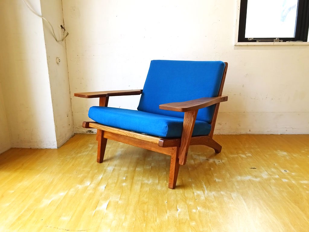 ゲタマ GETAMA ハンス・J・ウェグナー Hans J.Wegner GE370 1シーターソファ イージーチェア オーク無垢材 デンマーク 北欧ビンテージ ★