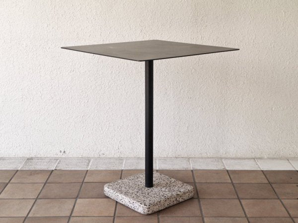 ヘイ HAY テラゾー TERRAZZO TABLE スクエアテーブル カフェテーブル 幅60cm チャコール × グレー 人工大理石 デンマーク 北欧 ミニマル モダン 屋外使用可 ◇