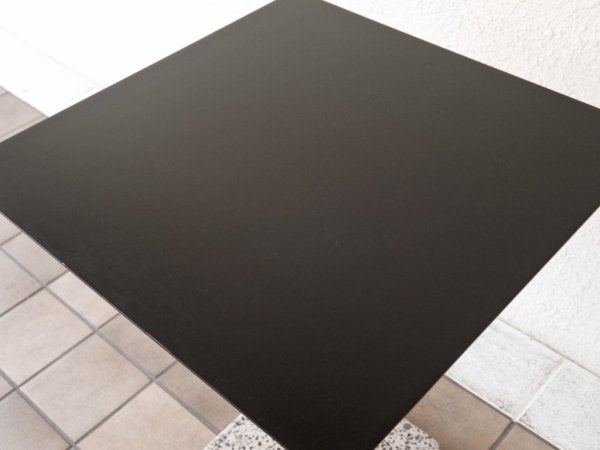ヘイ HAY テラゾー TERRAZZO TABLE スクエアテーブル カフェテーブル 幅60cm チャコール × グレー 人工大理石 デンマーク 北欧 ミニマル モダン 屋外使用可 ◇