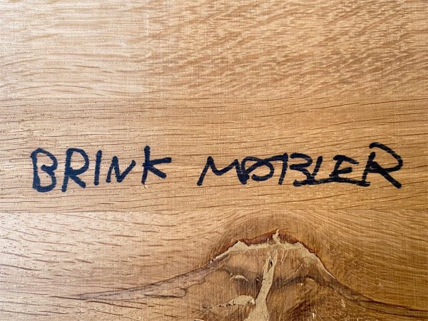 ブリンク・モブラー Brink M&#248;bler オーク無垢材 サイドテーブル デンマークビンテージ 北欧家具 ■