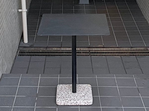 ヘイ HAY テラゾー TERRAZZO TABLE スクエアテーブル カフェテーブル W60cm チャコール × グレー 人工大理石 デンマーク 北欧 ミニマル モダン 屋外使用可 ■