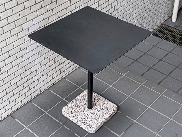 ヘイ HAY テラゾー TERRAZZO TABLE スクエアテーブル カフェテーブル W60cm チャコール × グレー 人工大理石 デンマーク 北欧 ミニマル モダン 屋外使用可 ■