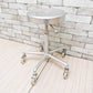 タカラベルモント TAKARA BELMONT D STOOL ALUMI スツール アルミ BEAUTY CHAIR SC-240W 美容室 スペースエイジ 現行品定価37,400円 ●