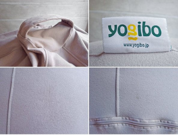 ヨギボー yogibo ドロップ DROP ビーズ 1Pソファ クッション ライトグレー ♪