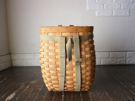 ALBERT J. NICOLA ビンテージ パック バスケット Pack Basket カゴ アクメ ACME furniture 取扱い 参考定価:約9万円 ◎