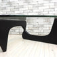 イサムノグチ Isamu Noguchi コーヒーテーブル Coffee Table ガラス天板厚19mm リプロダクト品 デザイナーズ家具 名作 現状品 ●