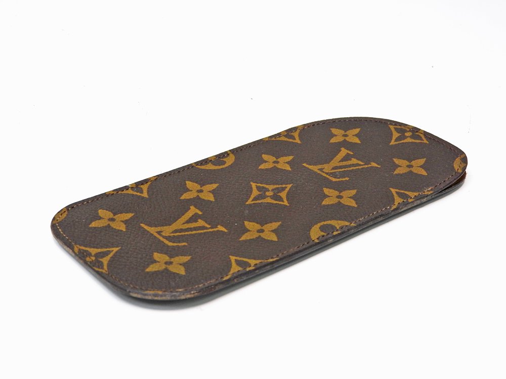 ルイヴィトン LOUIS VUITTON  エテュイリネットサーンプル モノグラム 眼鏡ケース MI882 ブラウン made in France ●