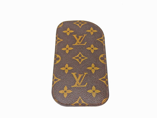 ルイヴィトン LOUIS VUITTON  エテュイリネットサーンプル モノグラム 眼鏡ケース MI882 ブラウン made in France ●