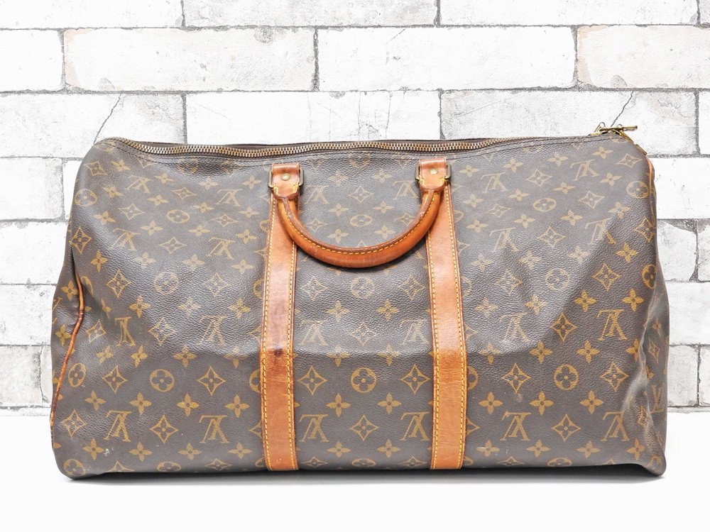 ルイヴィトン LOUIS VUITTON キーポル50 Keepall モノグラム ボストンバッグ MB0940 ブラウン made in France ●