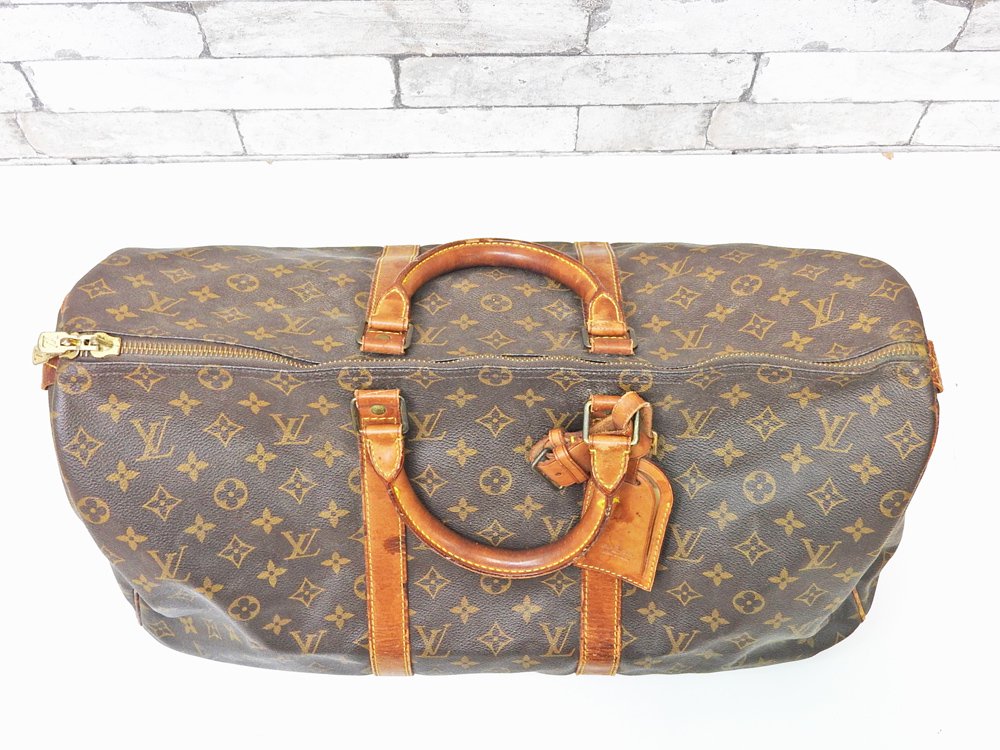 ルイヴィトン LOUIS VUITTON キーポル50 Keepall モノグラム ボストンバッグ MB0940 ブラウン made in France ●