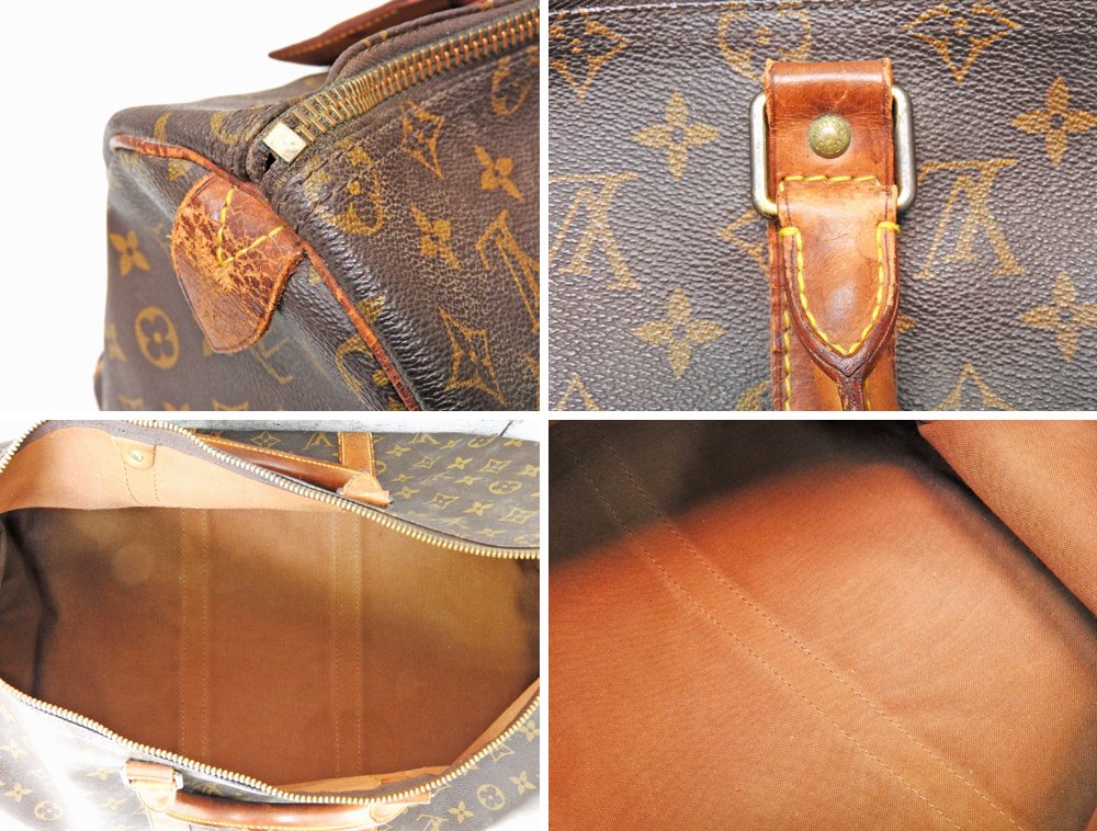 ルイヴィトン LOUIS VUITTON キーポル50 Keepall モノグラム ボストンバッグ MB0940 ブラウン made in France ●