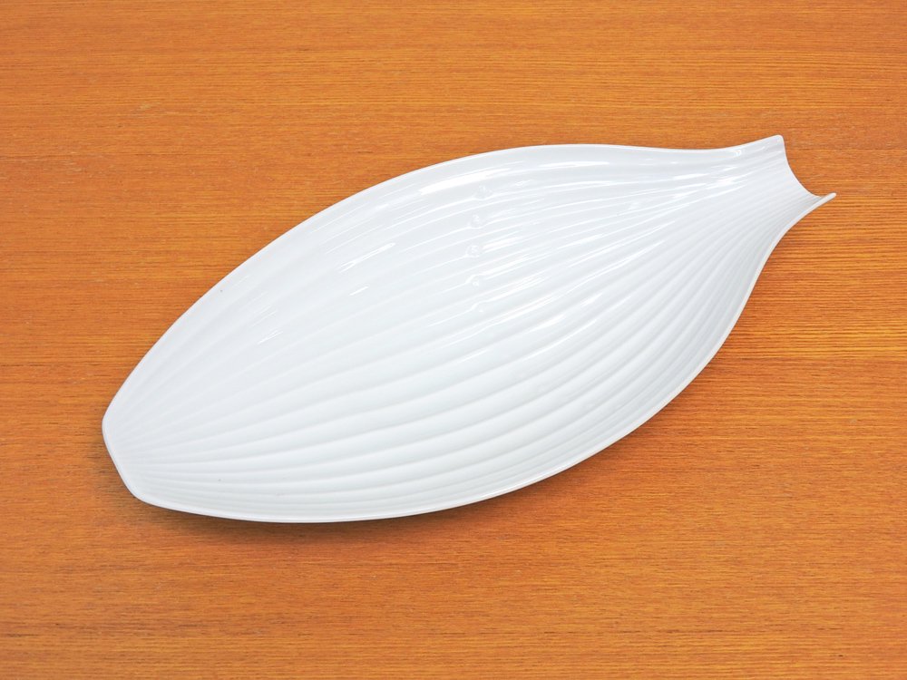 ローゼンタール Rosenthal カレリア Karelia リーフ Leaf プレート ボウル タピオ・ウィルカラ Tapio Wirkkala 白磁 ドイツ ビンテージ ●