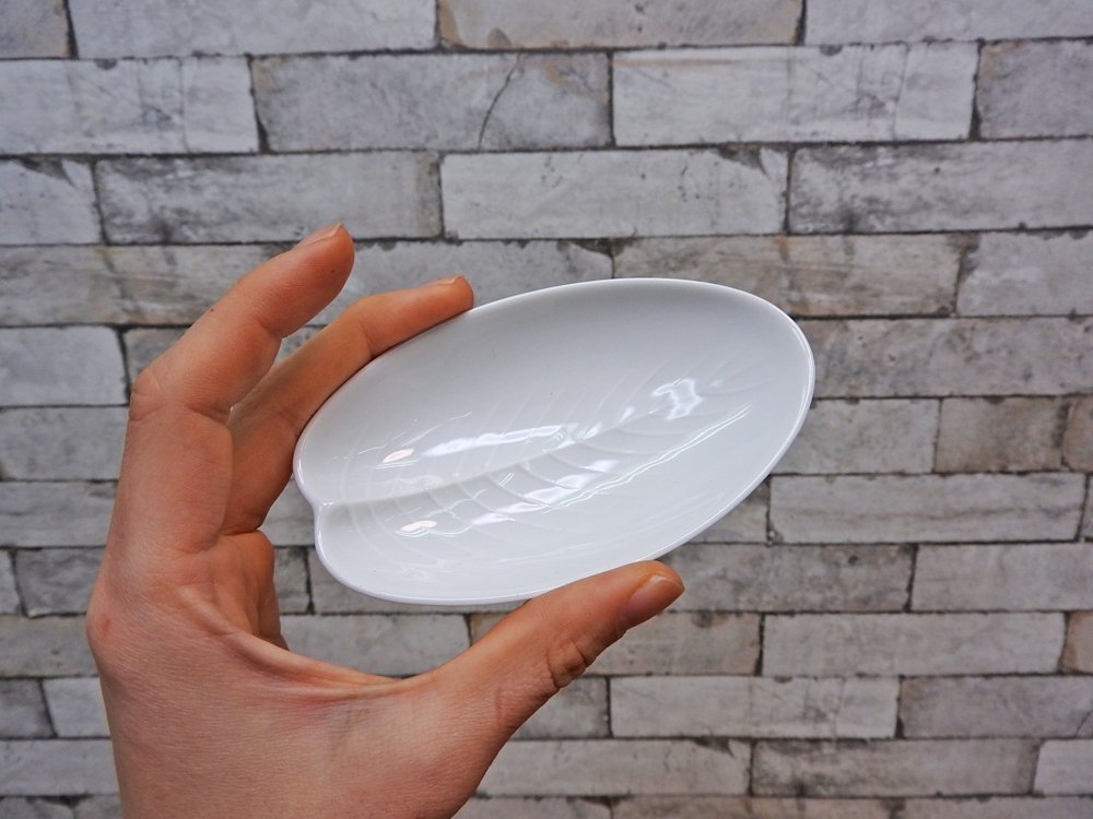 ローゼンタール Rosenthal カレリア Karelia リーフ Leaf プレート 小 6点セット タピオ・ウィルカラ Tapio Wirkkala 白磁 ドイツ ビンテージ D ●