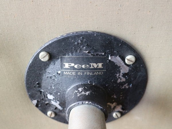 ピーム PeeM 70’s ビンテージ スツール オットマン グリーン系レザー 希少 北欧 フィンランド 現状品 ◎