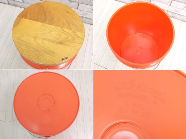 ワンウッド ONE WOOD パイルスツール PAIL STOOL オーク材 オレンジ アウトドア CO.NNECT. ●