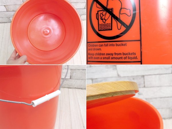 ワンウッド ONE WOOD パイルスツール PAIL STOOL オーク材 オレンジ アウトドア CO.NNECT. ●