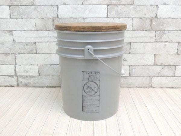 ワンウッド ONE WOOD×マウンテンモーニング mountain morning パイルスツール PAIL STOOL ラーチ材 グレー アウトドア CO.NNECT.  ●