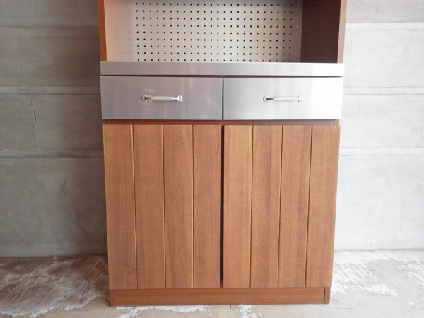 ウニコ unico ストラーダ STRADA キッチンボード レンジボード 食器棚 アッシュ材 W80cm 廃盤 ♪
