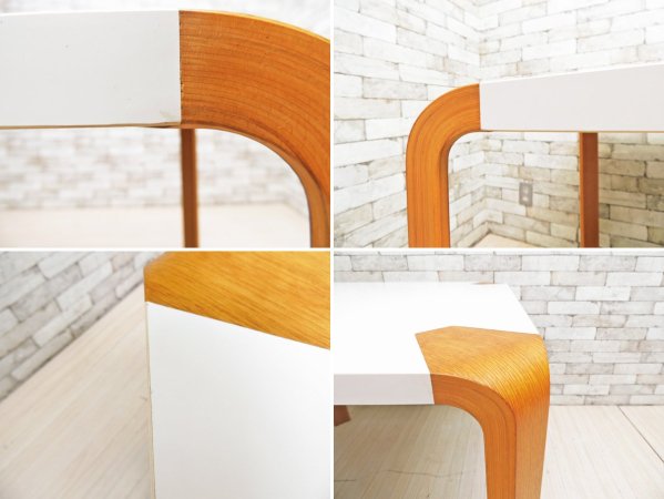 天童木工 Tendo アントラーテーブル Antler Table ダイニングテーブル W90 メラミントップ オーク 坂倉準三 ●