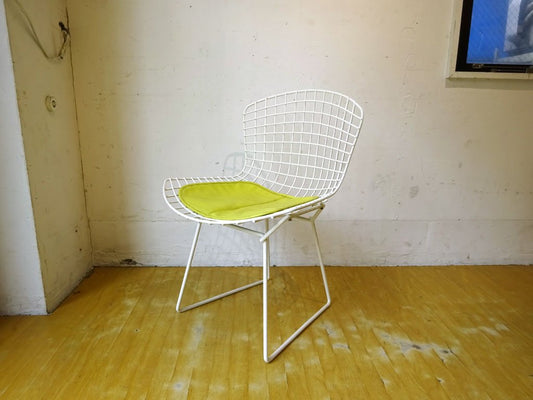 ノル Knoll 420 サイドチェア 420 Side chair ワイヤーチェア シートパッド付き ハリー・ベルトイア ホワイト ノール ★