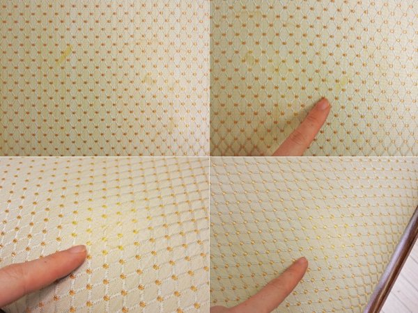 ヨーロピアンクラシカルデザイン ダイニングチェア ファブリックシート イタリア 2脚セット B ●