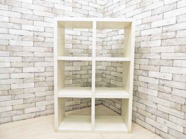 カルテル Kartell シェルビングシステム SHELVING SYSTEM モジュラーブックシェルフ 2×3 ホワイト ジュリオ・ポルヴァラ イタリア ●