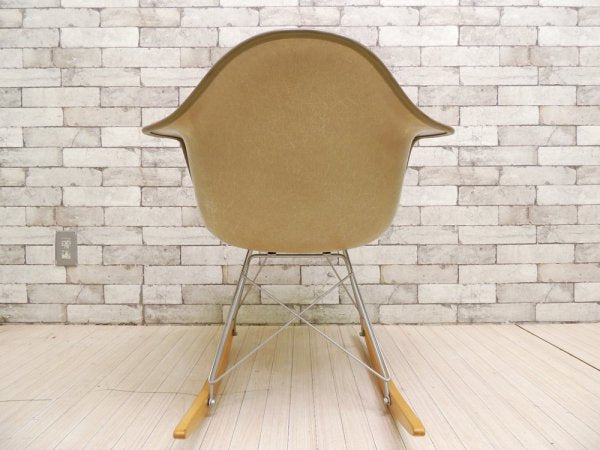 ハーマンミラー Herman Miller アームシェルチェア 2nd ビンテージ FRP ロッカーベース マハラム社 ストライプ Toostripe ジラルド生地 イームズ ミッドセンチュリー ●