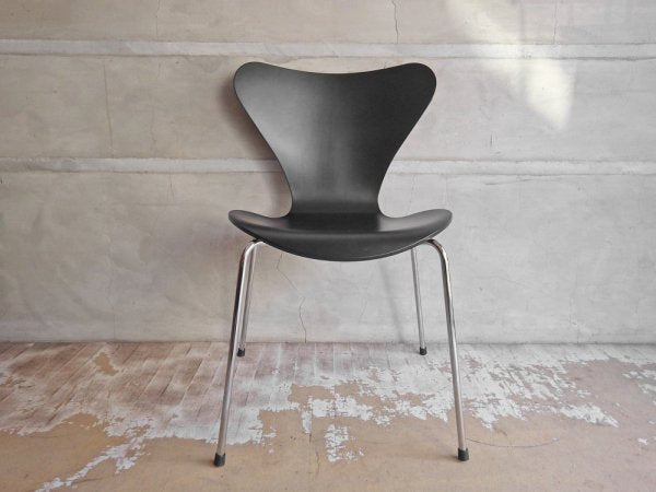 フリッツハンセン Fritz Hansen セブンチェア ブラックラッカー アルネ・ヤコブセン Arne Jacobsen デンマーク 北欧家具 ♪